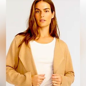 J Crew Juliette Collarless Jacket in Heather Khaki Size S